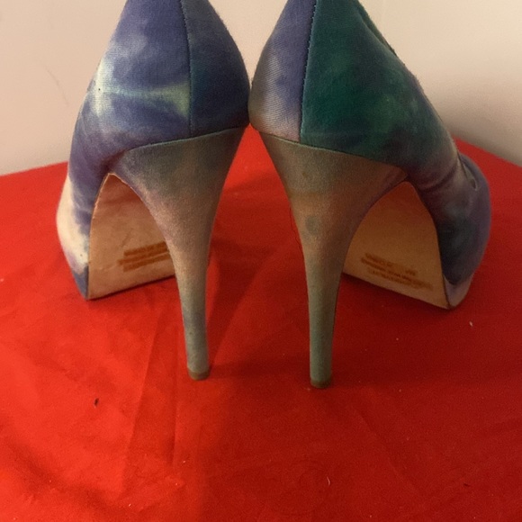 "Miss Me" Green And Blue Platform Shoes - Size 10 - Picture 5 of 8